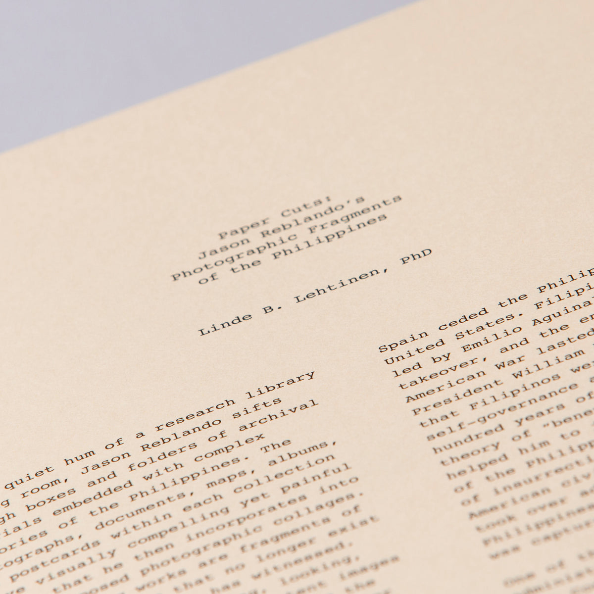Pre-Order: This is Captured Paper by Jason Reblando