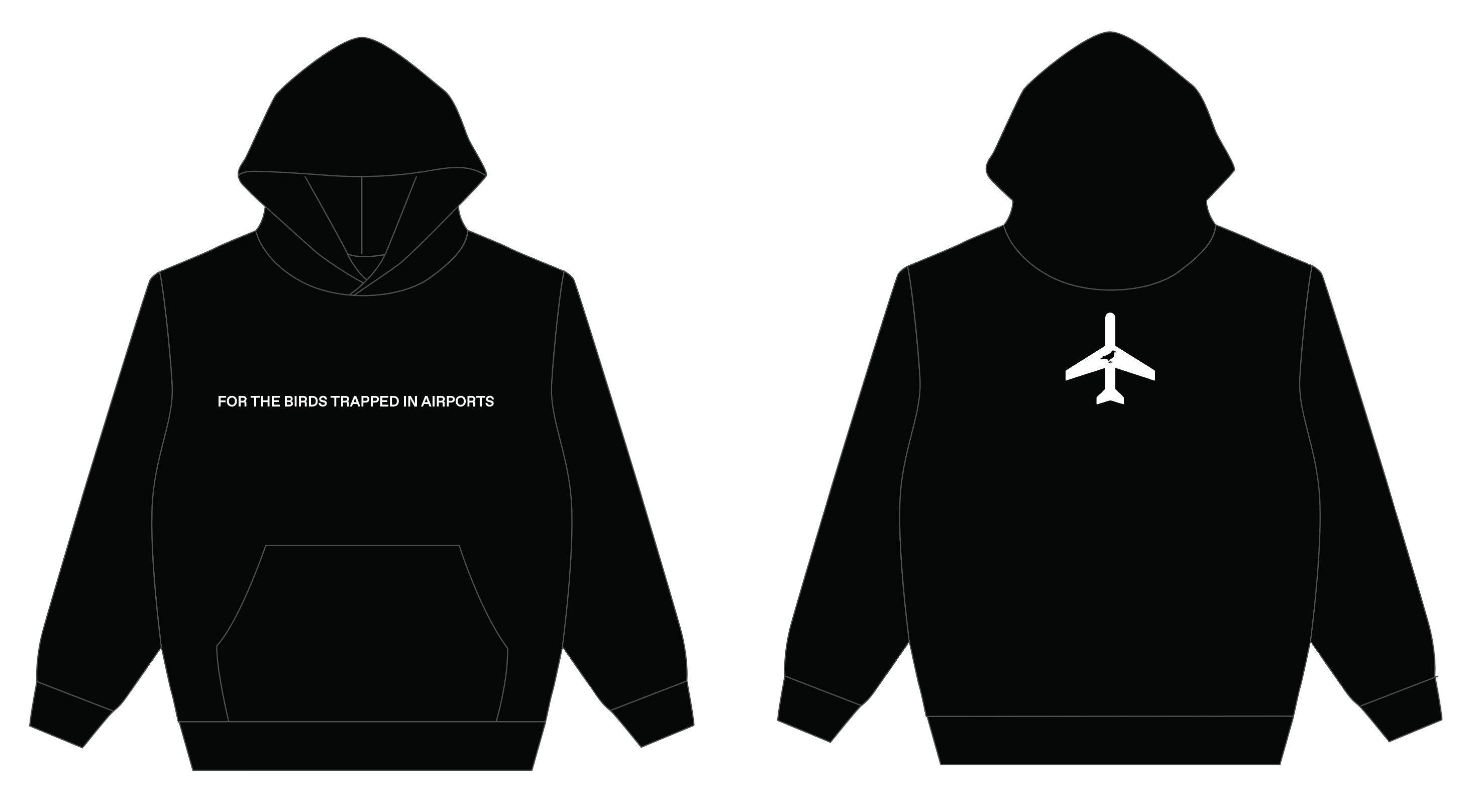 For the Birds Trapped in Airports Hoodie